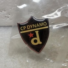 CP Dynamo Pinback Button Shield Logo USA Made 18U AAA Youth Hockey Team Promo