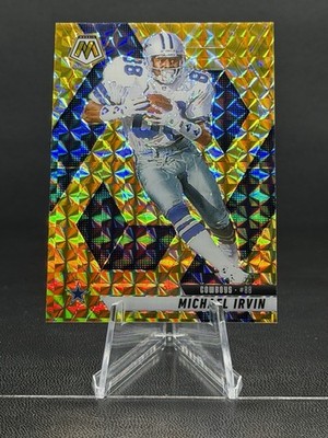 Michael Irvin 2025 Panini Mosaic #187 - Mosaic Reactive Yellow - DAL Cowboys