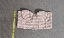Zara Bustier Top Tweed Size Medium New