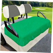 Microfiber Golf Cart Seat Cover, Green, 2-Seat Design, Machine Washable,