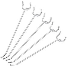  53102A 6” Pegboard Hook Organizer Kit, 50 6" Pegboard Hooks 6" Pegboard Hooks