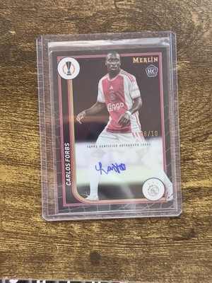 2023-24 Topps Merlin UCC Carlos Forbs Rookie Auto Black /10