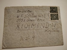 Lettre ancienne Allemagne usa 