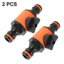 2Pcs Hose Connector Connector Fitting Garden Hose Orange Pipe Brand New