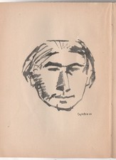 Massimo Campigli - Testa - Litografia, 1955