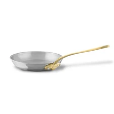 Mauviel M'Cook B 5-Ply Frying Pan With Brass Handles, 7.9-Inch
