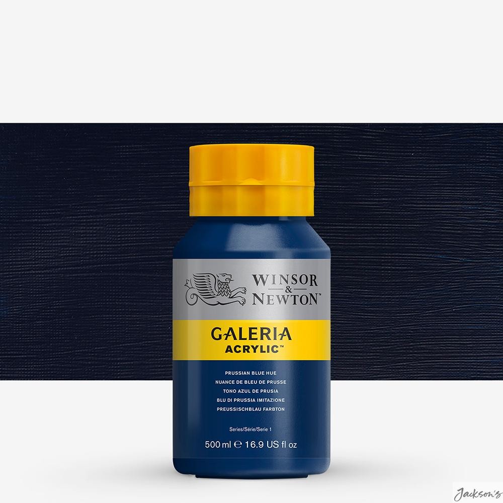 Winsor & Newton Galeria Acrylic Paint Prussian Blue Hue 500ml Artist Painting