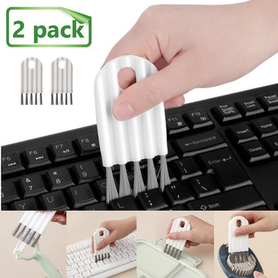 2X Flexible Keyboard Cleaner Brush Soft Bendable Cup Cleaning Brush Gap Cleaning
