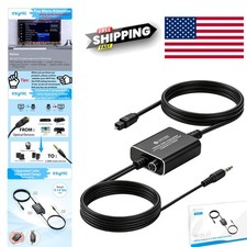 Compact Optical to 3.5mm Converter for Vintage Stereo Systems and Headphones