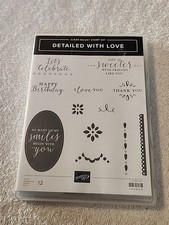 Stampin Up DETAILED WITH LOVE 12 Stamp Set Excellent Condition
