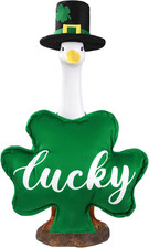St Patrick'S Day Goose Outfits for 23" Porch Goose St Patrick Shamrock Lucky Hol