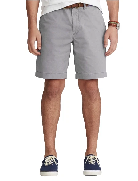 Polo Ralph Lauren Men's Classic Fit Chino Flat Front Shorts , Grey , 50B