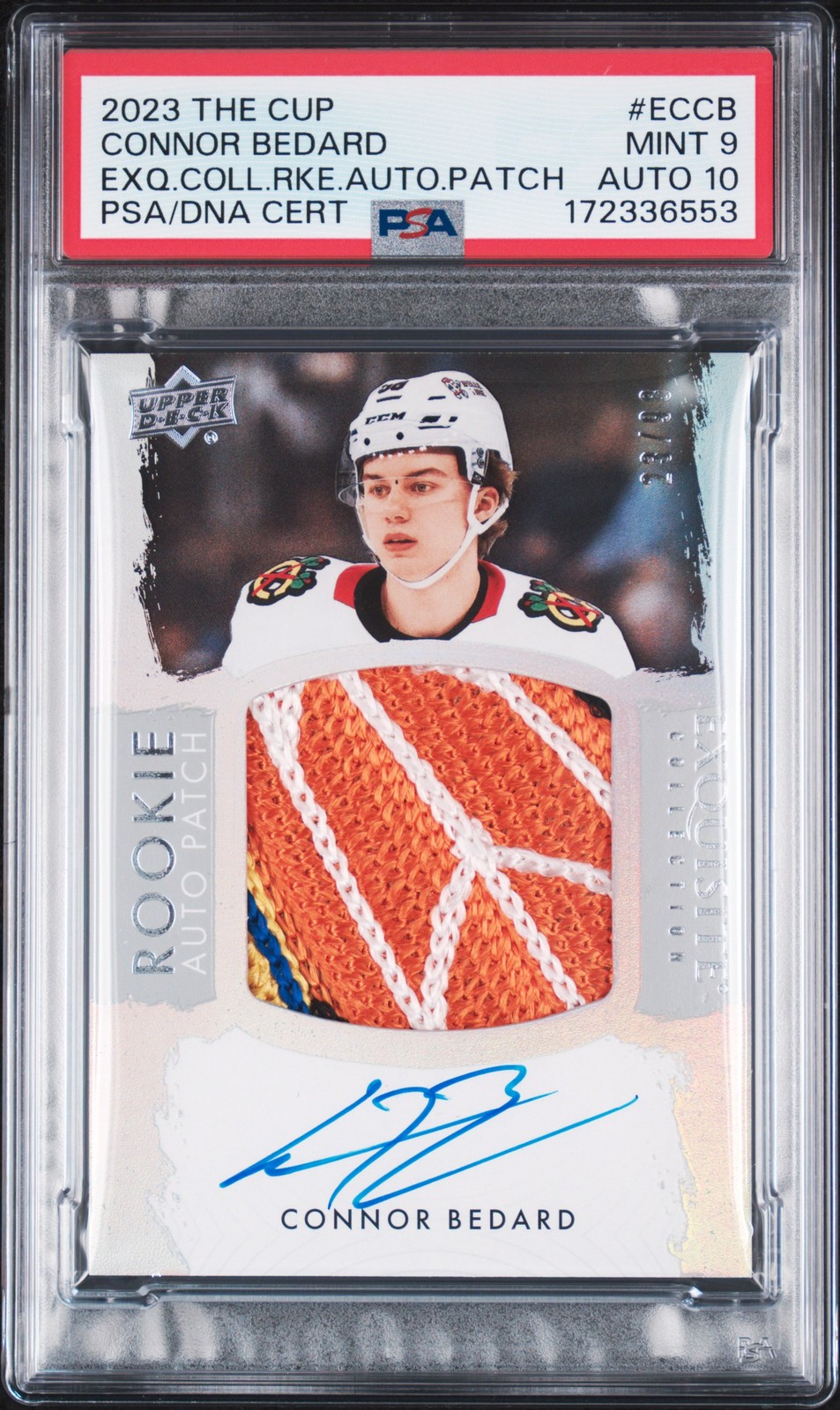 2023 #ECCB CONNOR BEDARD 23/98 PSA 9 AUTO 10