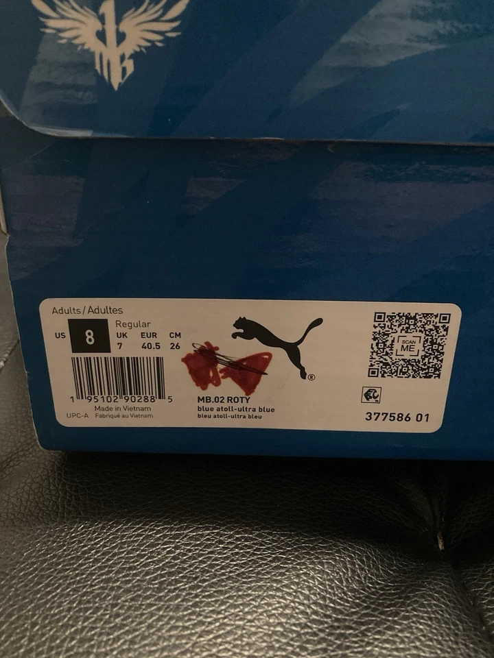 Zapatos de baloncesto PUMA LaMelo Ball MB.02 Novato del año para hombre, talla 8 para hombre Foto 3 de 4