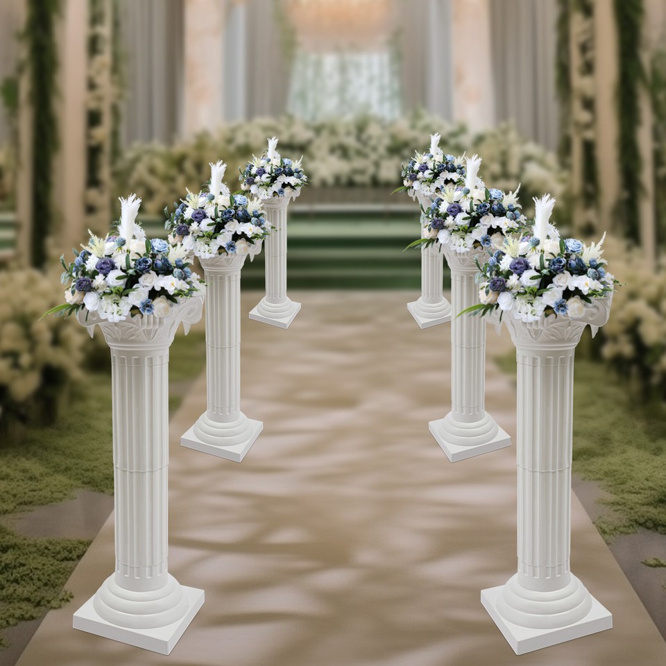 4pcs Roman Column For Wedding Landscaping 1607 Pillar Event Decorative