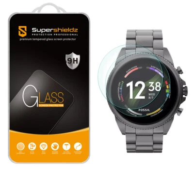 2X Supershieldz Tempered Glass Screen Protector for Fossil Men's Gen 6 44mm