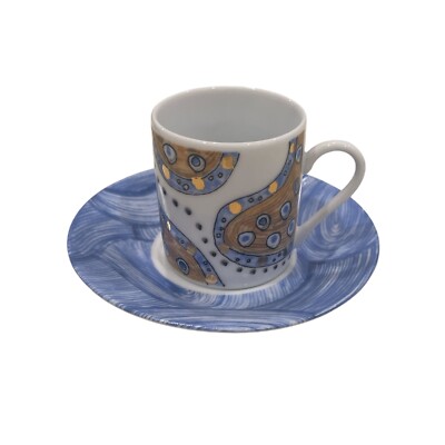 Museum Musei Aldeasa Diseno Cecile Christy Ceramic Espresso Cup & Saucer-Madrid