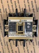 MITSUBISHI S-K50, 80A CONTACTOR, 100-127V COIL, 50/60HZ, USED & TESTED