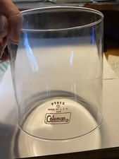 Coleman Pyrex Red Lettered Globe fits 220 228  Others 5-1/8"hx4-7/8   8