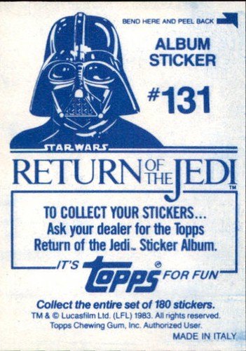 Star Wars ROTJ Trading Card Sticker Album Complete Your Set You Pick 1983 Topps - Bild 258 von 355