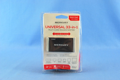 MERKURY Innovations Universal 33-in-1 Multi-Card Reader/Writer NEW free shipping