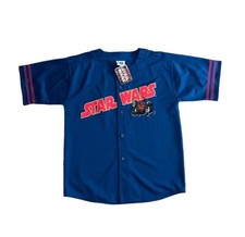 VTG Lee Sport Darth Maul Star Wars Episode I Blue Baseball Jersey Men's Large