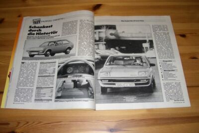 Autozeitung 12355) Preishit! Vauhall Chevette L mit 53PS im TEST auf 2 Seiten