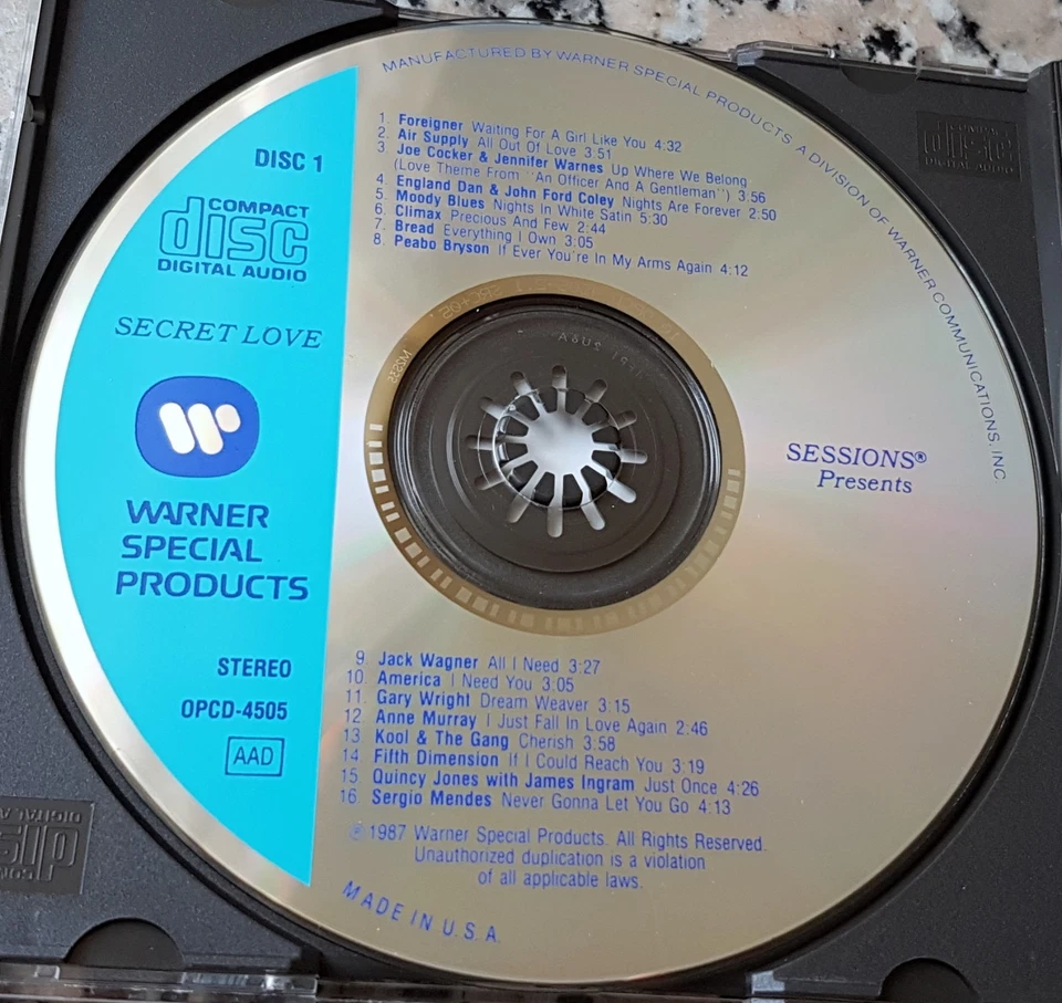 SESSIONS Secret Love 3 CD Box Set RARE Jack Wagner Larry Graham Klymaxx 48 songs Foto 3 de 4