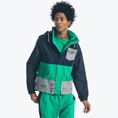 Nautica Reissue Colorblock J-Class US2 Denim-Mix Packable Nautica Reissue Colorblock J-Class US2 Denim-Mix Packable