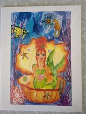  Sherri Baldy, mermaid in shell Print 