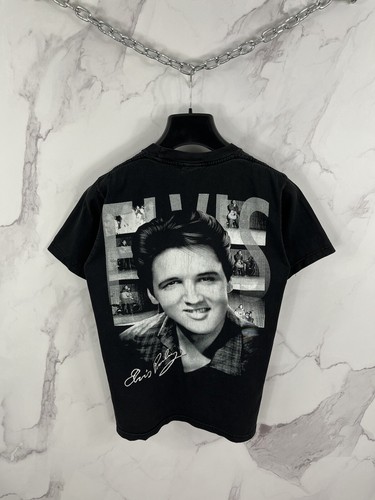Elvis Presley Double Side Logo T Shirt Rock Tees Size M - Picture 7 of 11