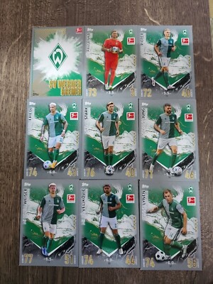 Match Attax Bundesliga 23/24 Komplettes Team SV Werder Bremen  ( Alle 18 )