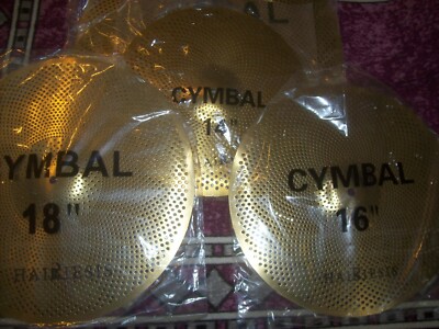 Hairiesis Silent Cymbal Set 20'', 18'', 16'' Crash & Rides and 14'' Hats