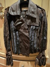 Christian Dior Leather And Mink Jacket Size 6 US.