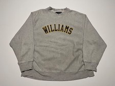 Vintage Champion Reverse Weave Sweatshirt Large Gray Williams USA