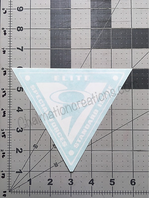 New Oakley SI Elite Triangle Vinyl Decal Rub On Die Cut Sticker