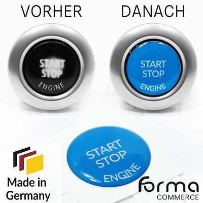 Start Stop Engine Knopf Aufkleber Taste für E81 E82 E87 E88 F22 F23 E63 E64 E70