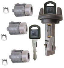 Passlock Ignition Switch Lock Cylinder & Door & Rear Tumbler Set OEM 2 GM Keys