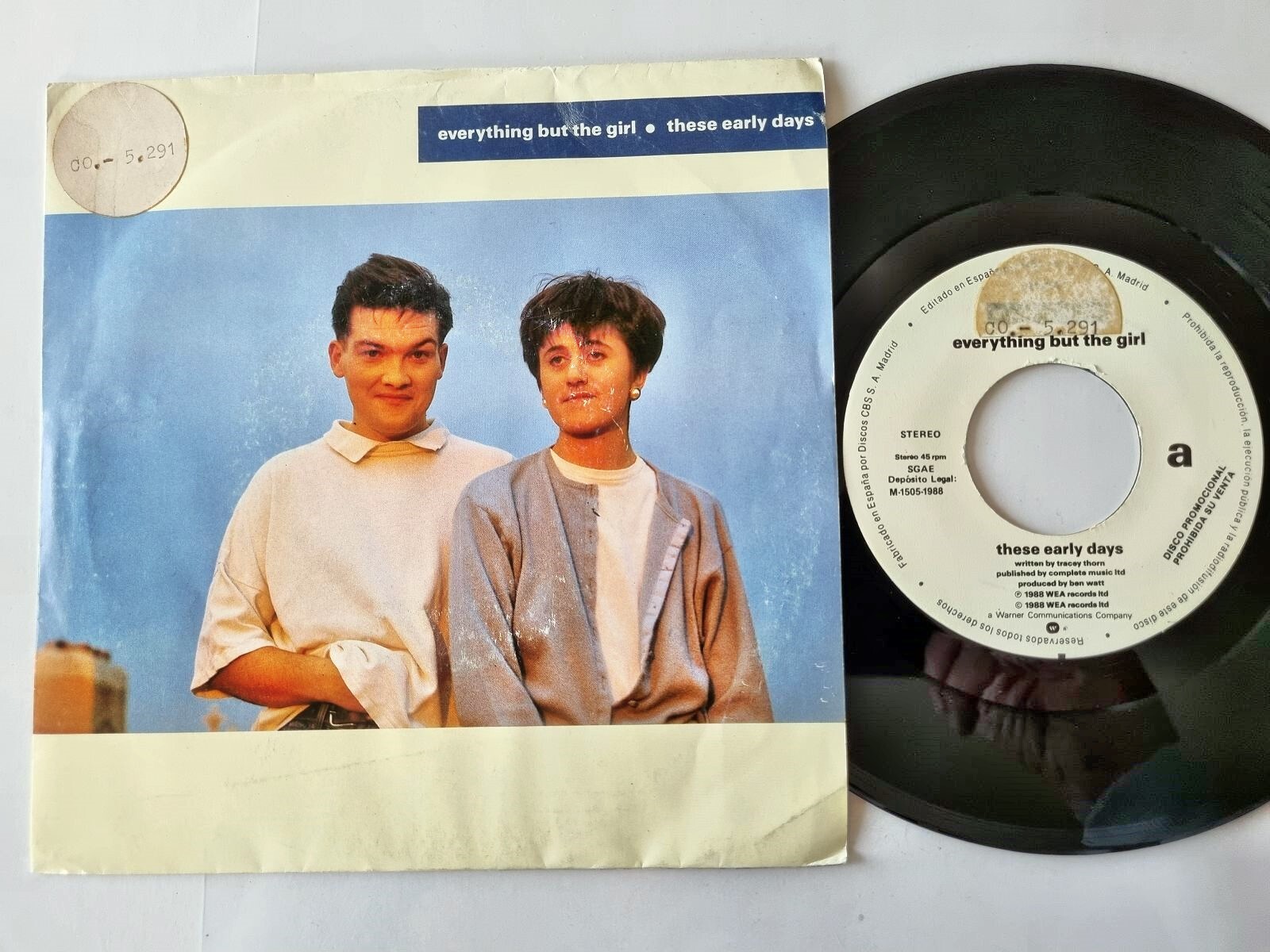 Everything But The Girl - These early days 7'' Vinyl Spain PROMO