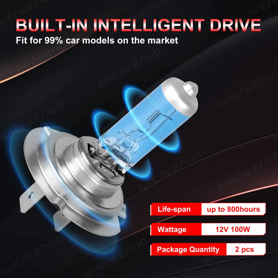 4X Halogen Headlight Bulb Combo KIT For Mercedes-Benz ML350 2003-2015 Hi/Lo Beam - Image 4 of 4