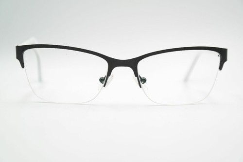 Eyes and More Elfi 171 Black White Half-Rim Glasses Frame