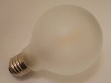 4 LED Lamps Bulbs Daylight Color 2W 110V Frosted Globe (G80) Medium Base