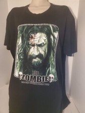 2009 ROB ZOMBIE Hellbilly Deluxe 2 World Tour Band Shirt T-shirt Size 2XL Black