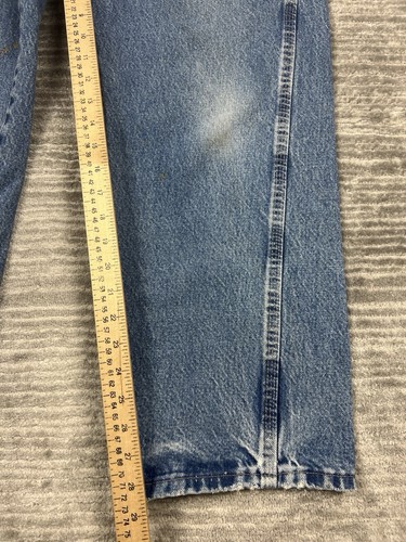 Bulwark FR Jeans Mens 38 Blue Fire Resistant Cotton Distressed Workwear - Picture 8 of 16