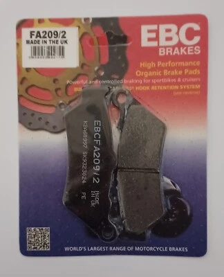 EBC Organique Arrière Disque Frein Plaquettes Pour Ducati Xdiavel / S (2016 - Photo 1/4