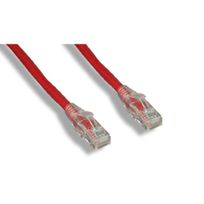 PTC Cat 6 UTP Patch Cable With Clear Boots Red Color
