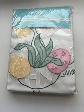 Blossom  Blooms Embellished Tablecloth Easter Ivory Round 70  New