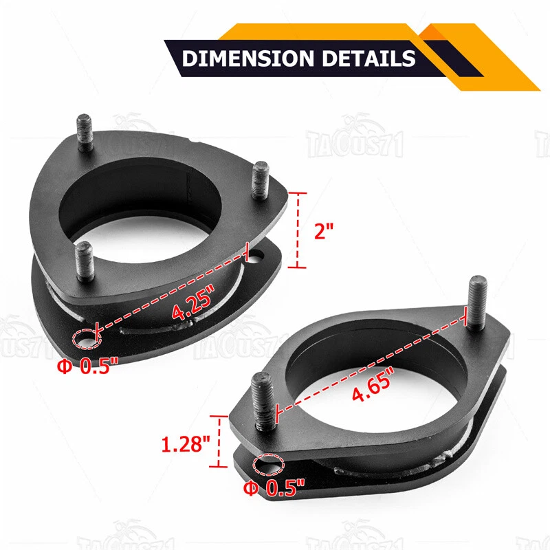 Kit de elevación delantera de acero de 2" + trasera de 1,5" con barra estabilizadora para Subaru Outback 2015-1018 2019 Foto 4 de 4