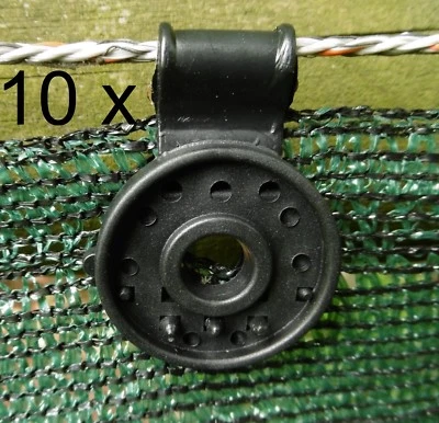 EXCOLO 10 supporti clip supporto fissaggio per rete antivento tessuto privacy pannello