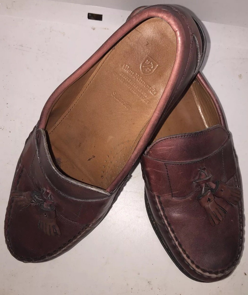 Allen Edmonds Schreier Brown Leather Tassel Loafers Dress  display picture 3